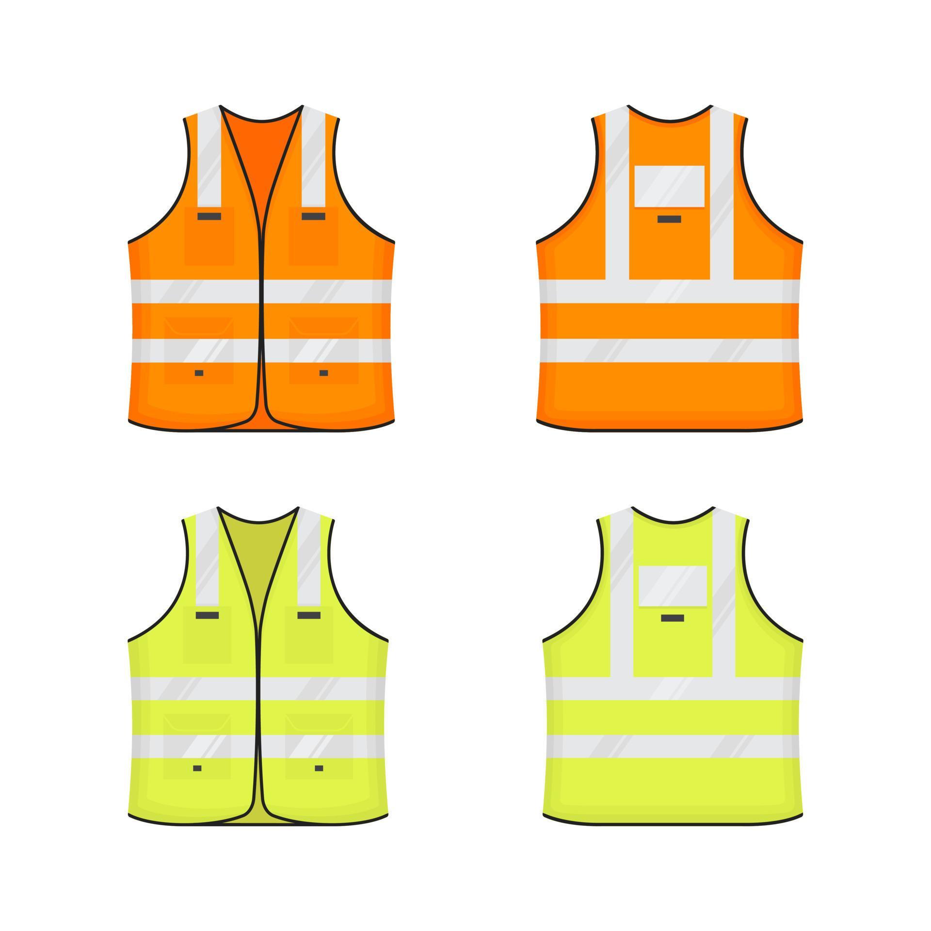 Safety reflective vest icon sign flat style design vector illustration ...