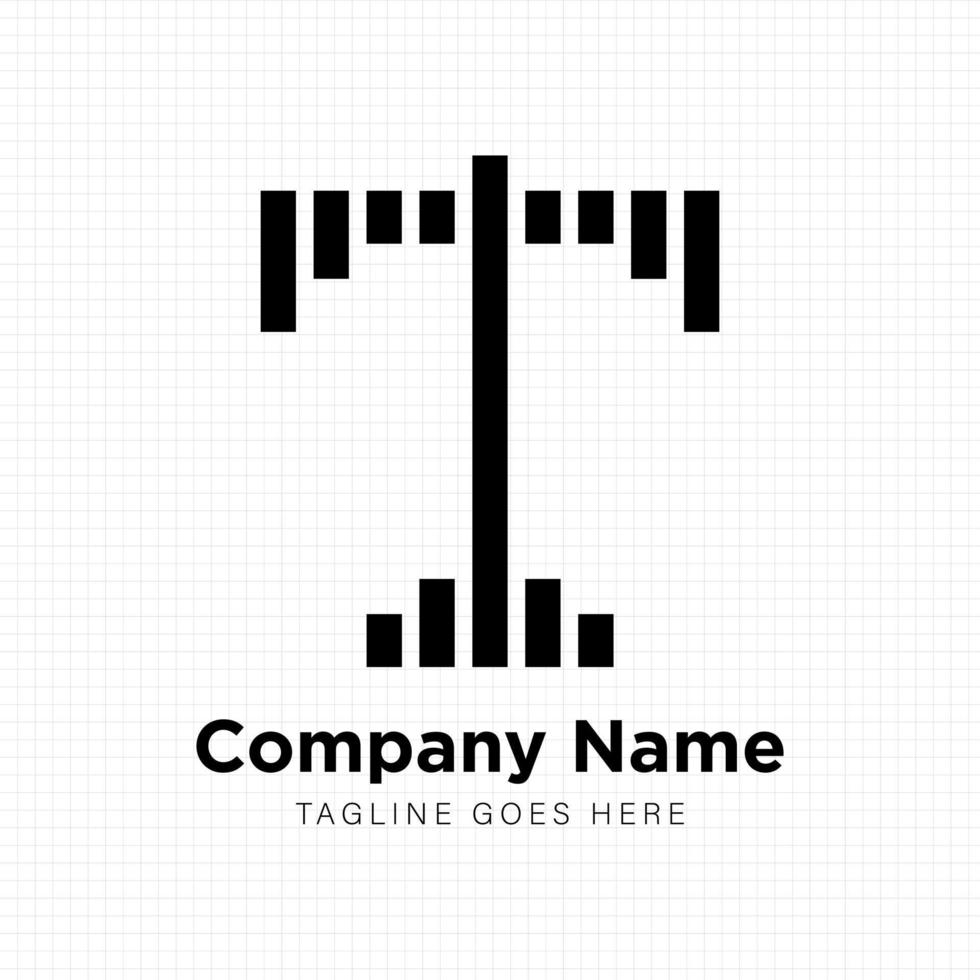 Logo Design with Letter T and Plane Combination. Good for corporate or brand identity vector