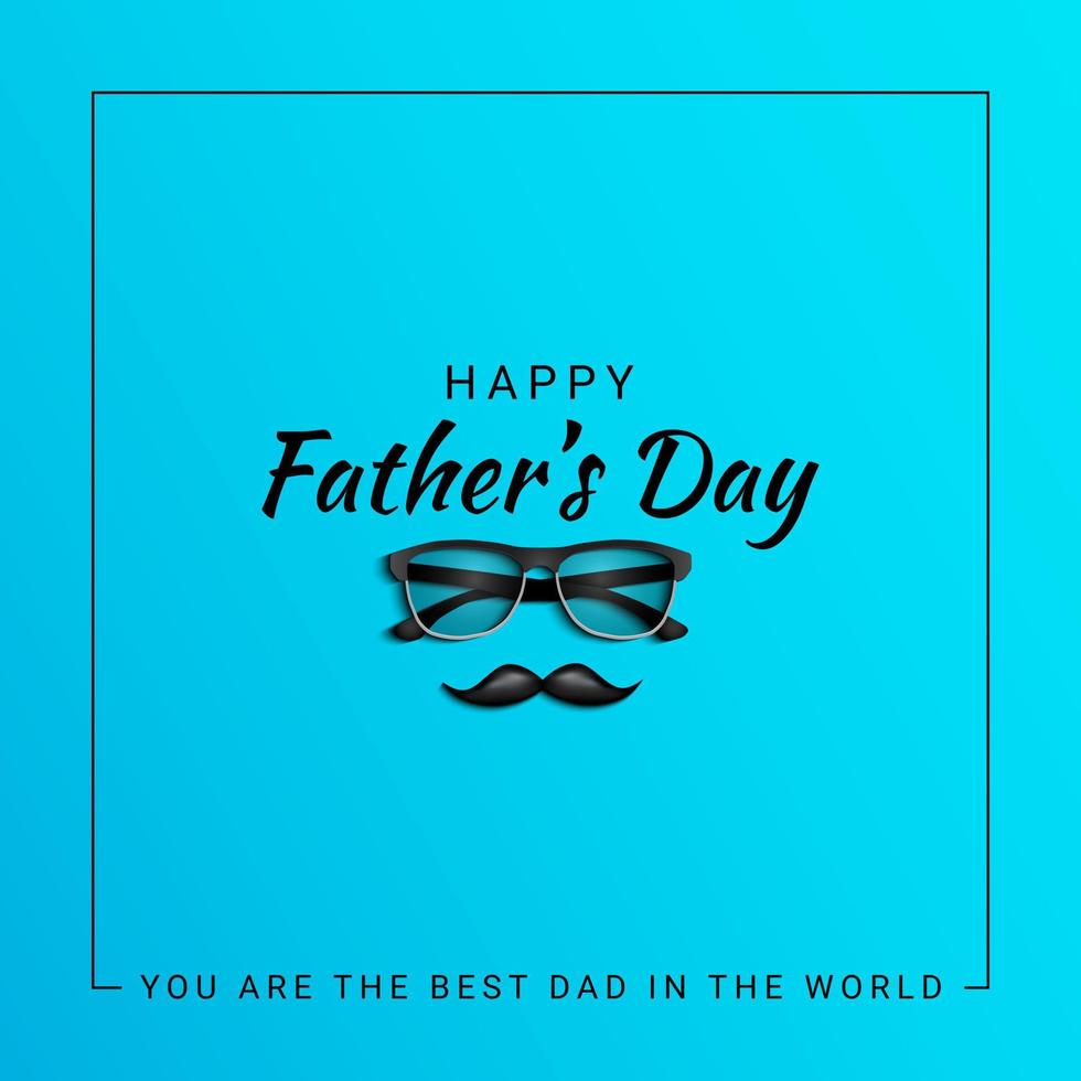 Happy Fathers Day Background. Good for greeting card. vector