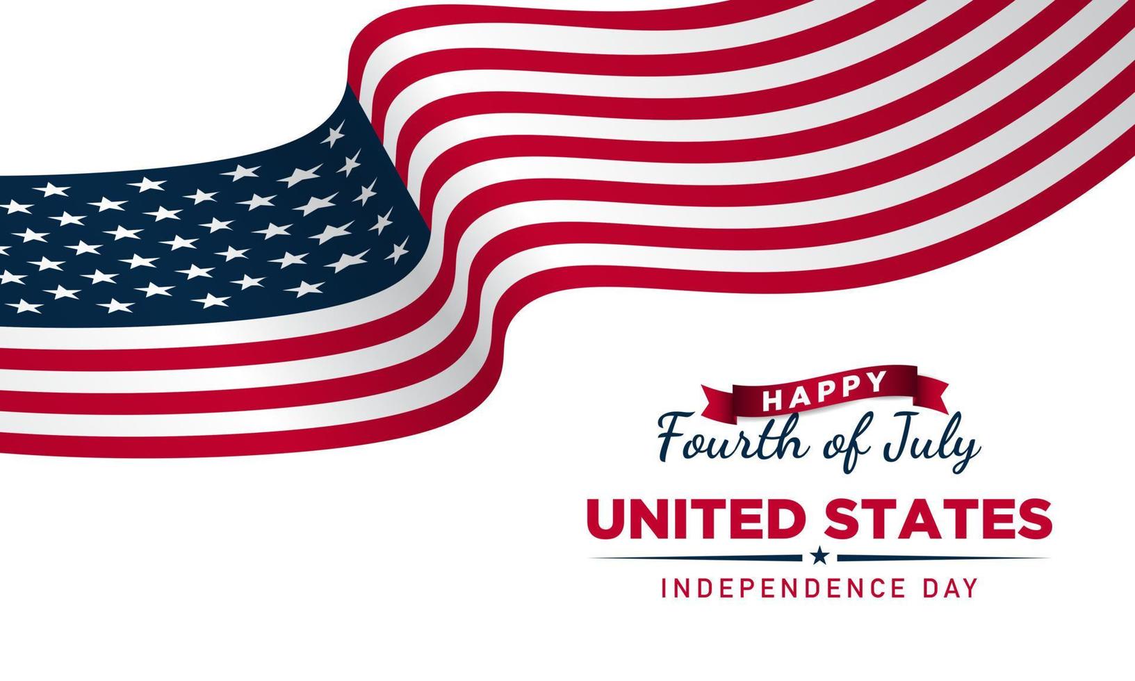 American Independence Day Background. Fourth of July. vector