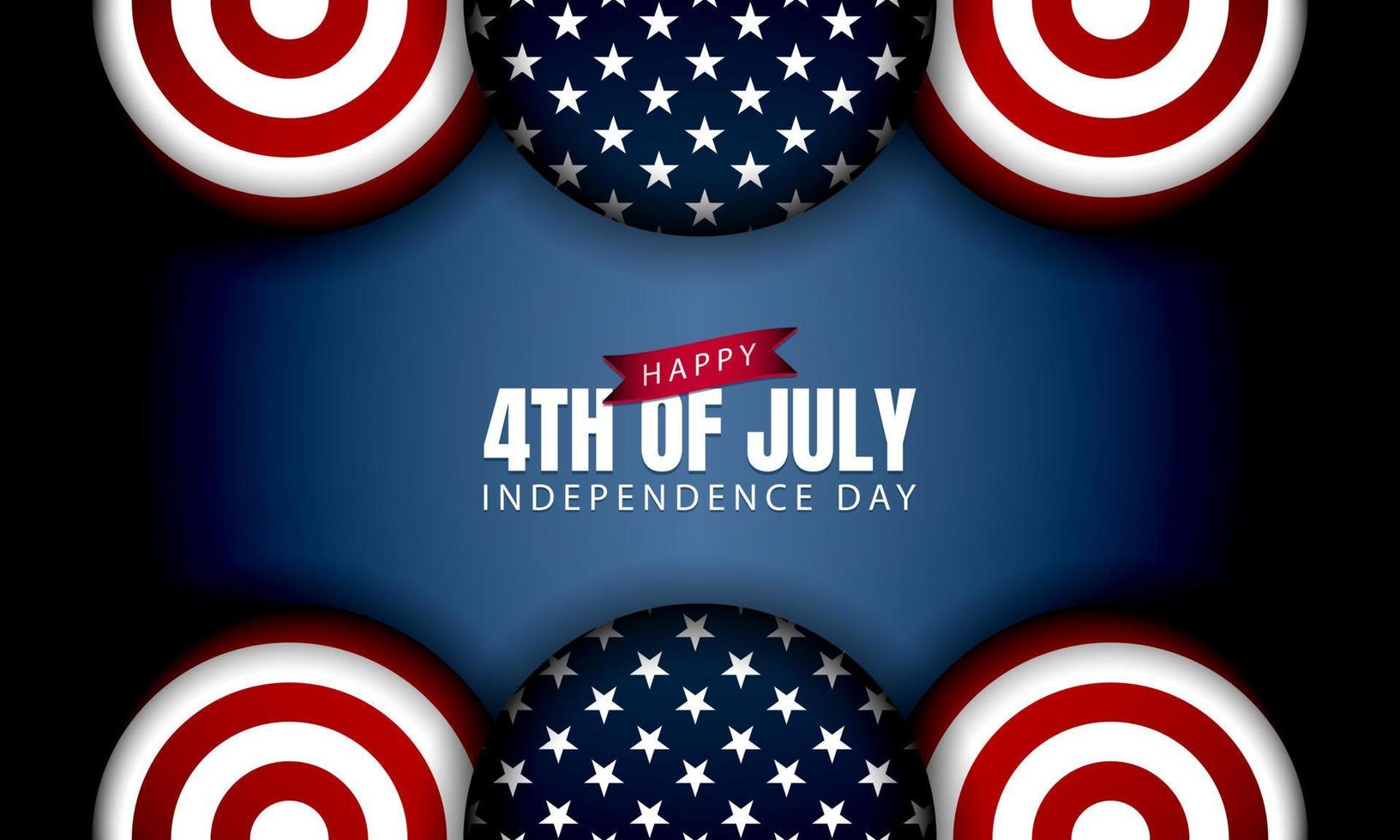 American Independence Day Background. Fourth of July. vector