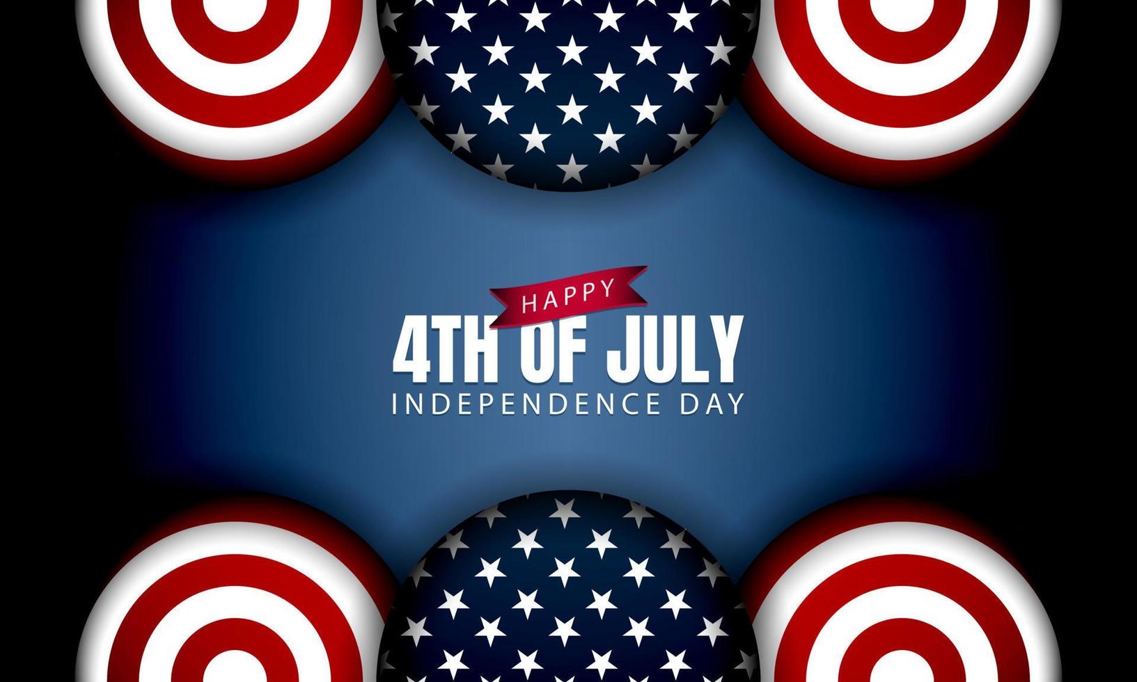 American Independence Day Background. Fourth of July. vector