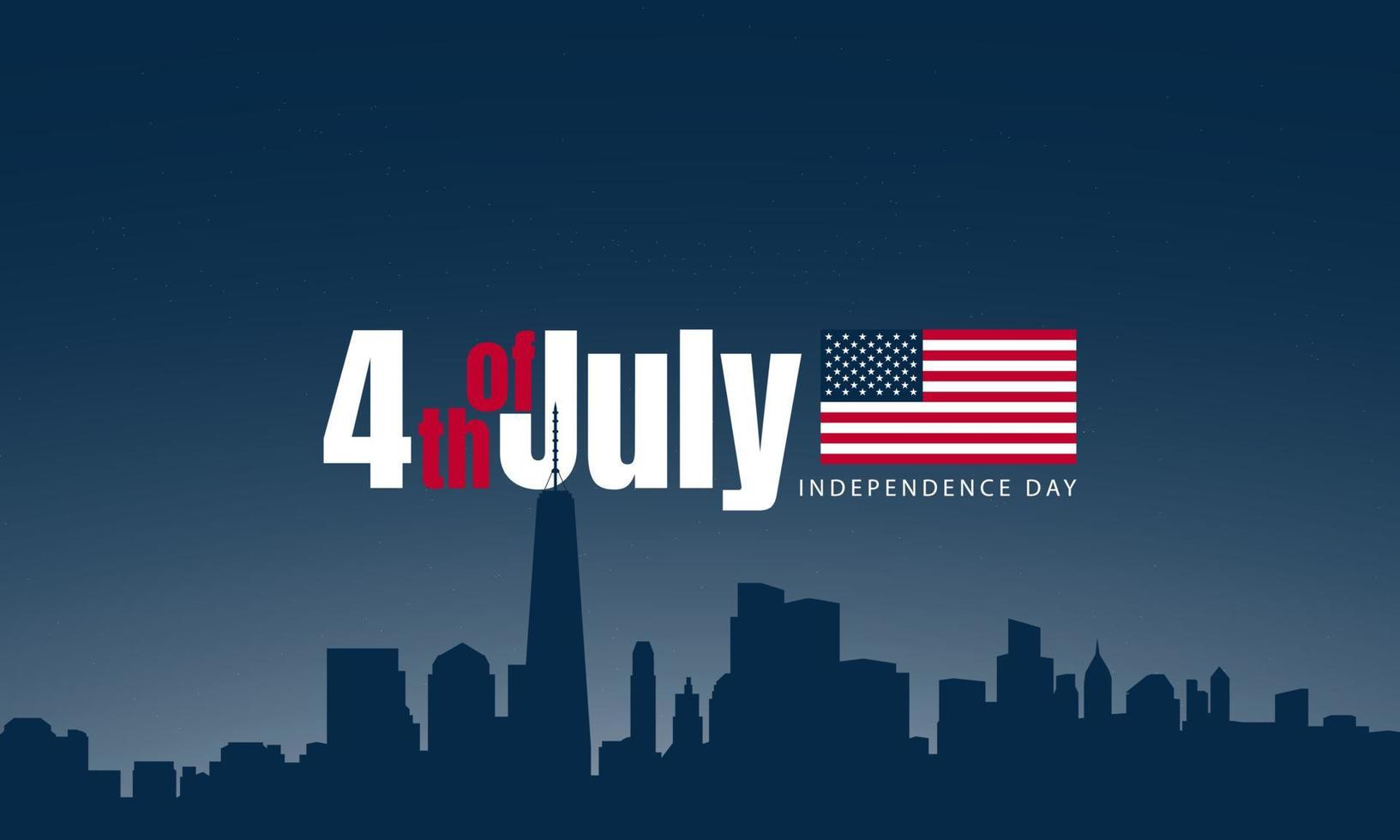 American Independence Day Background. Fourth of July. vector