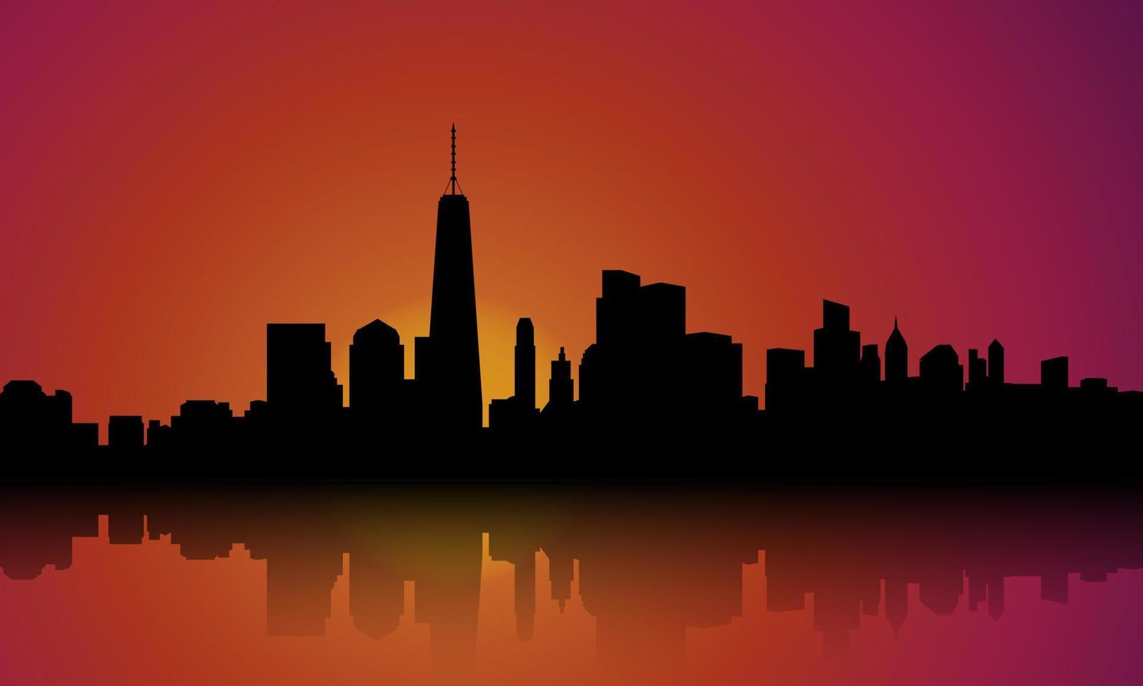 Vector of the New York skyline.