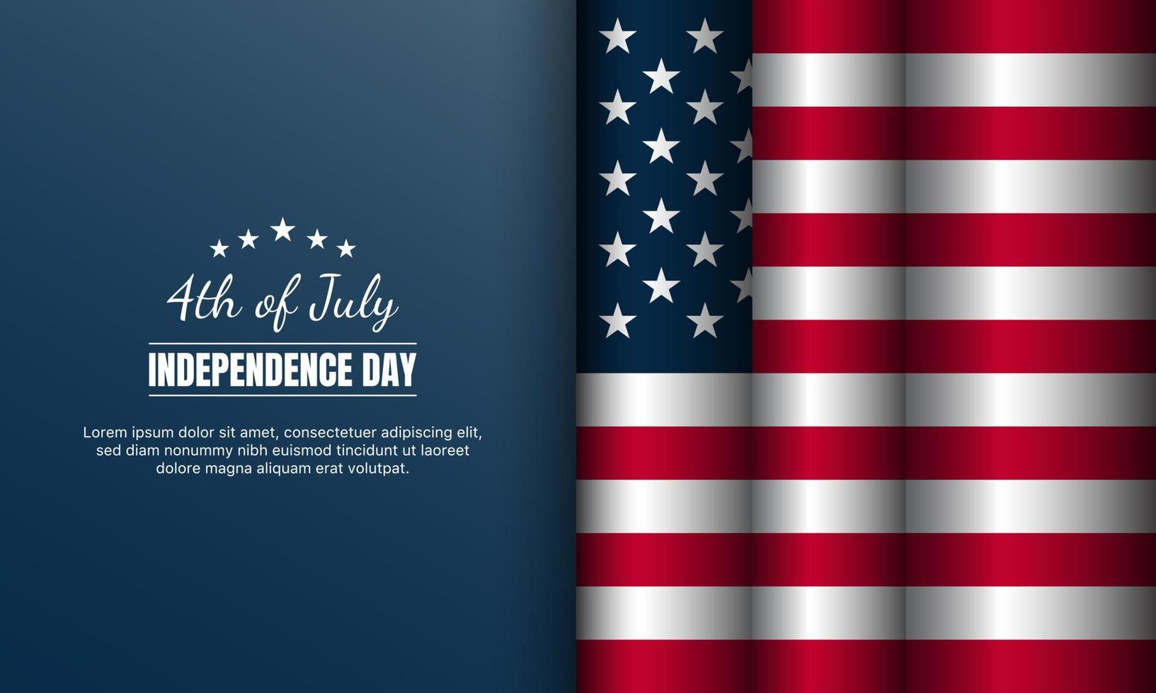 American Independence Day Background. Fourth of July. vector