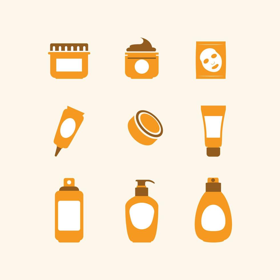 Beauty Skin Care Icon Collection vector