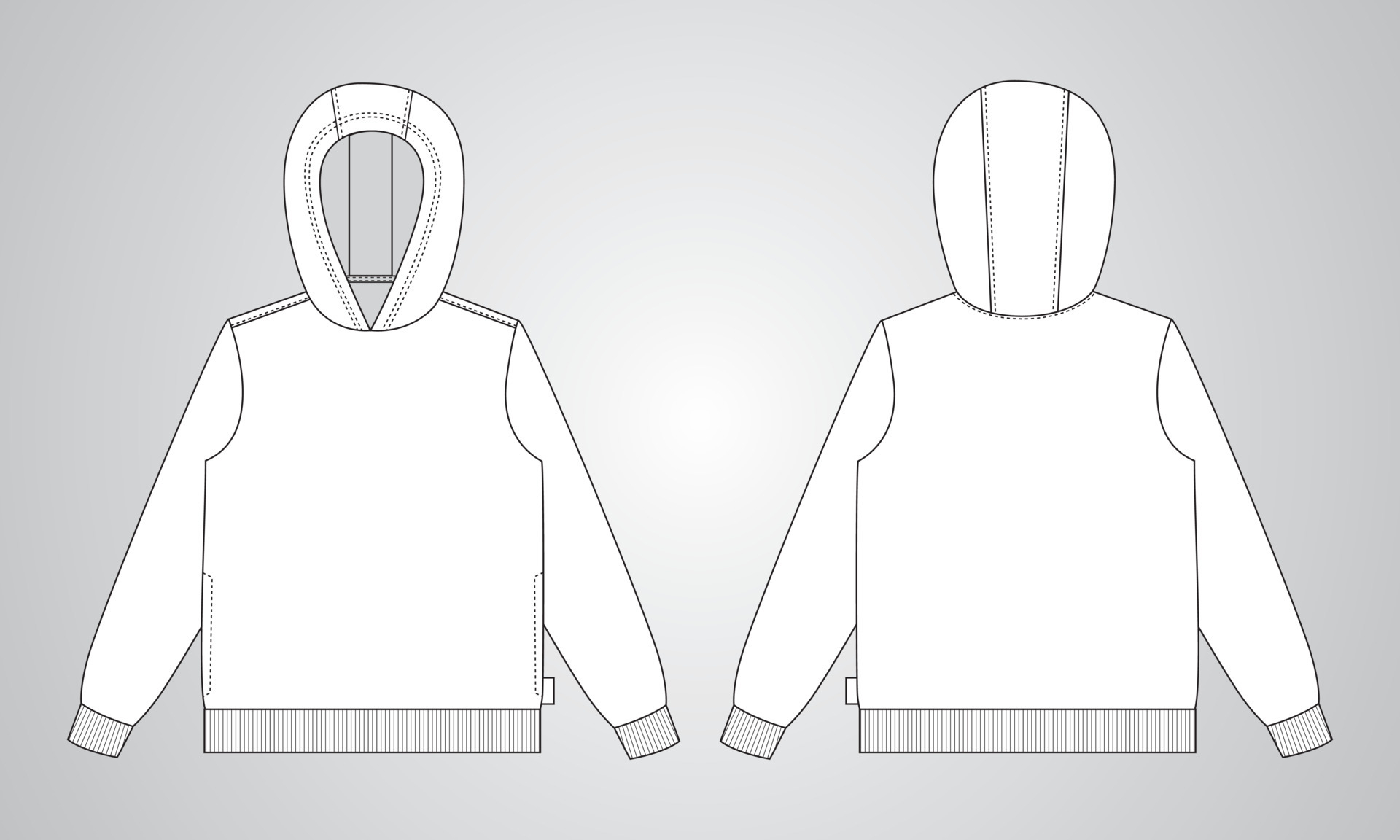 Easy hoodie drawing shop