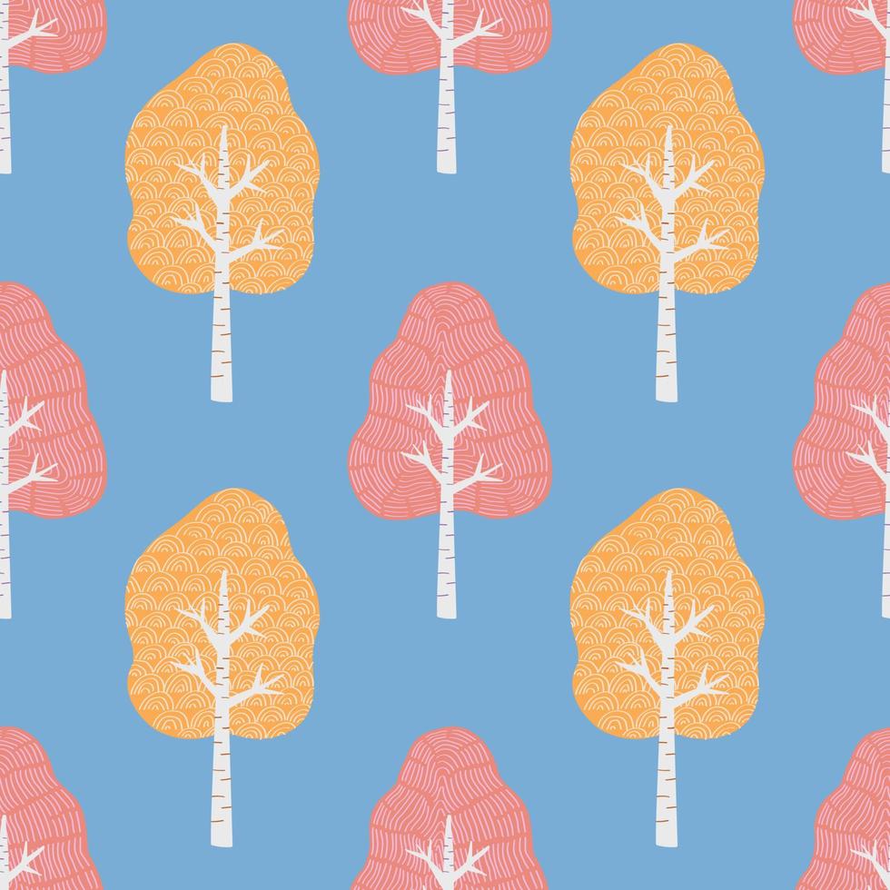colorful tree for spring seamless spring mood vector