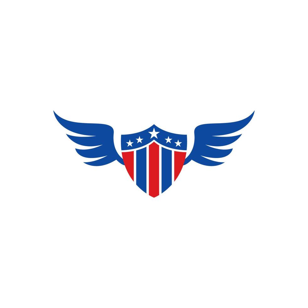 ilustración de plantilla de icono de logotipo de insignia militar vector