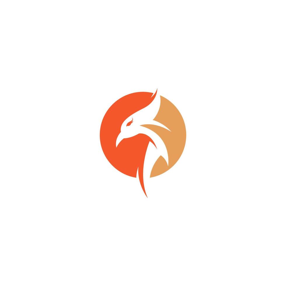 Phoenix logo icon design template vector