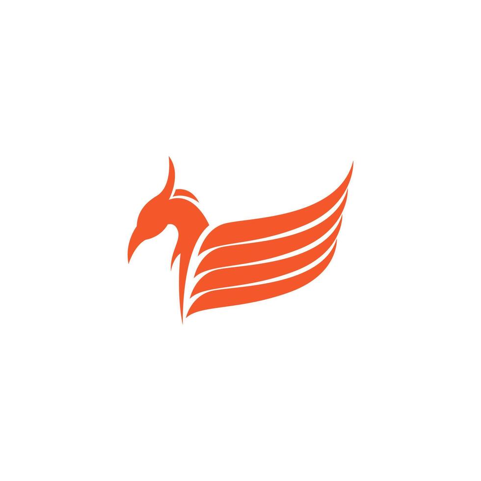 Phoenix logo icon design template vector