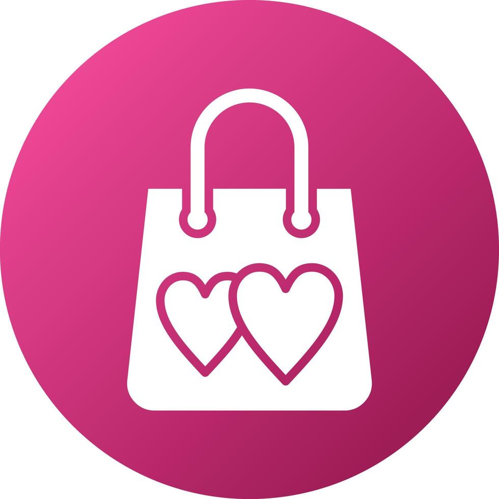 Gift Bag Icon Style vector