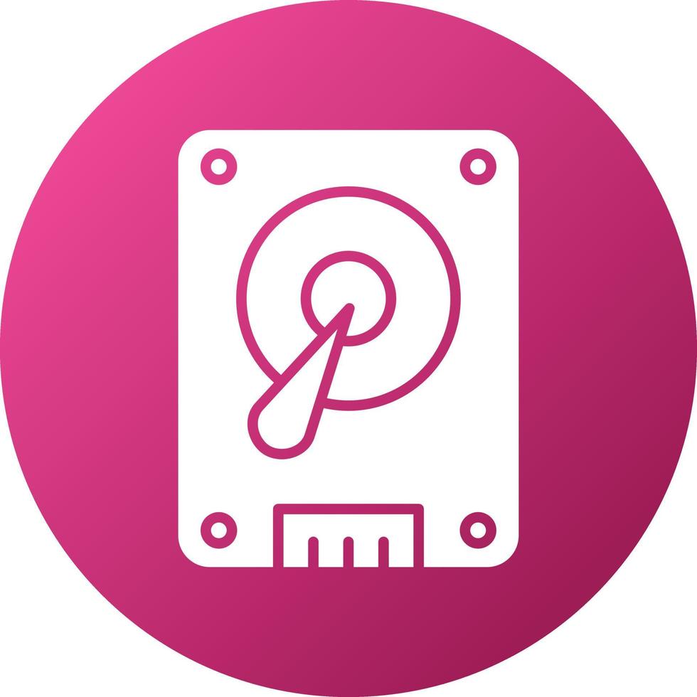 Hard Disk Icon Style vector