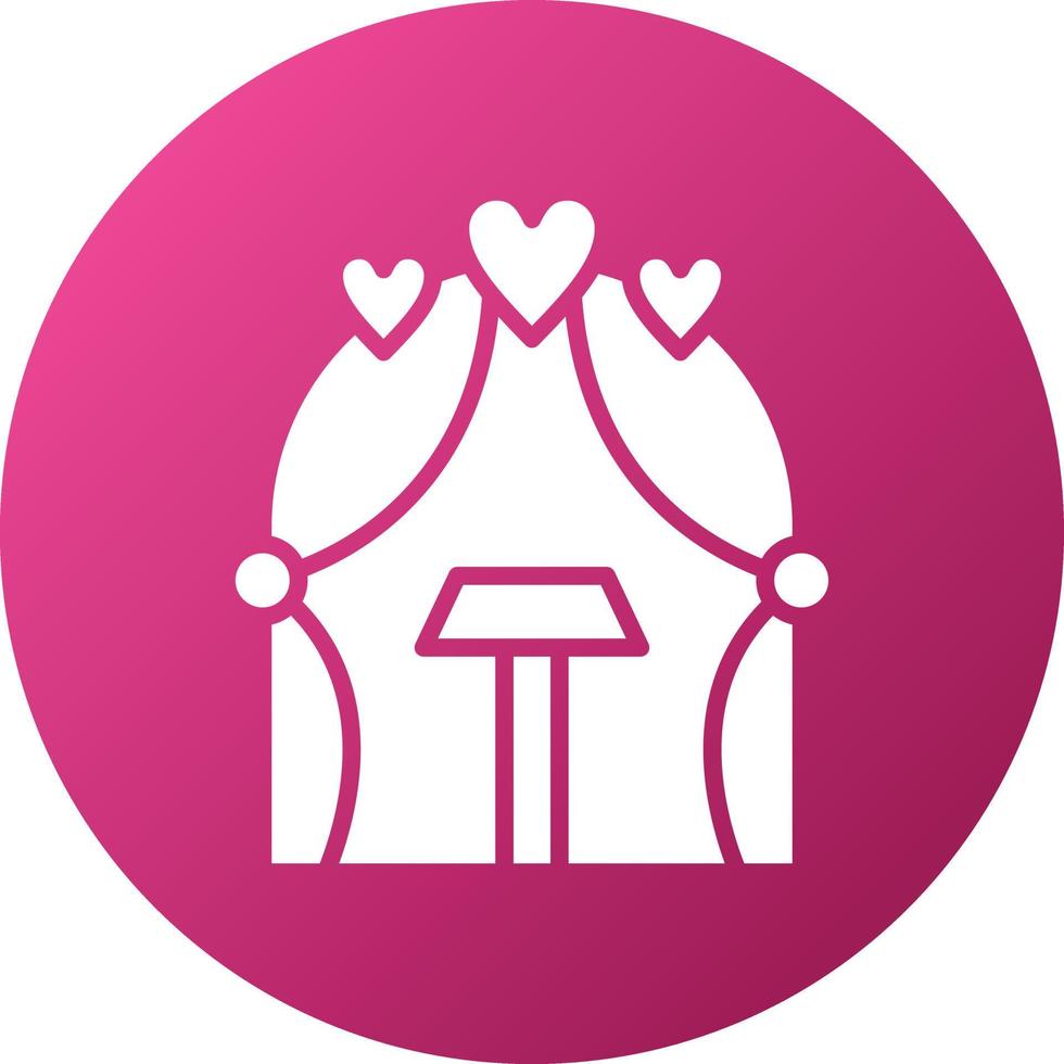 Wedding Arch Icon Style vector