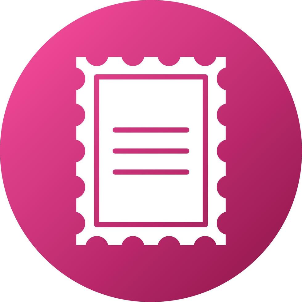 Post Stamp Icon Style vector
