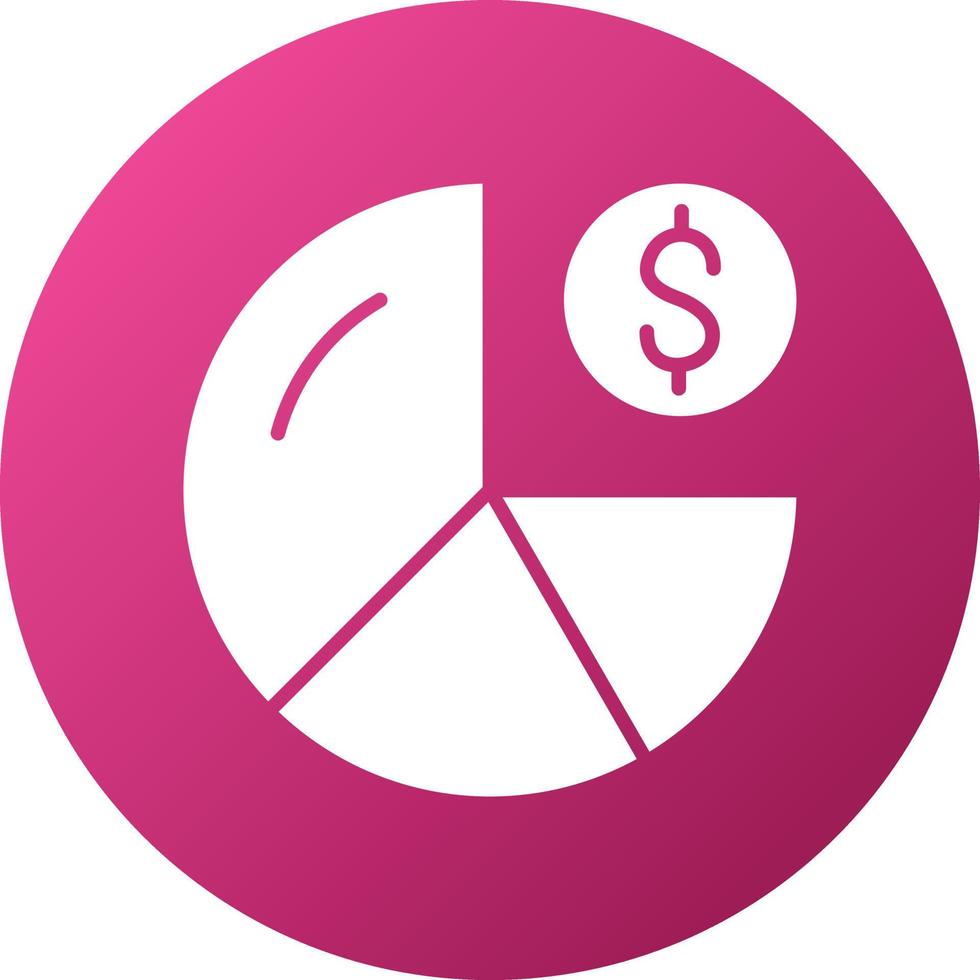 Pie Chart Icon Style vector