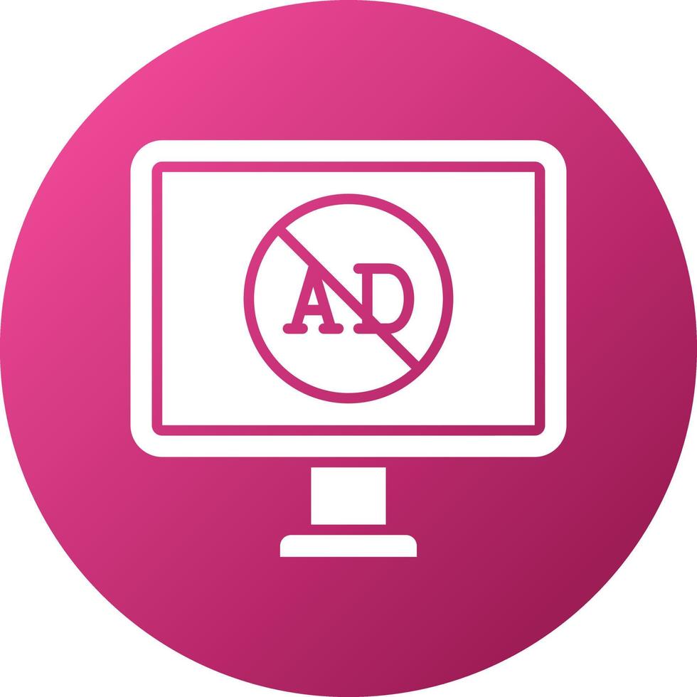 AD Blocker Icon Style vector