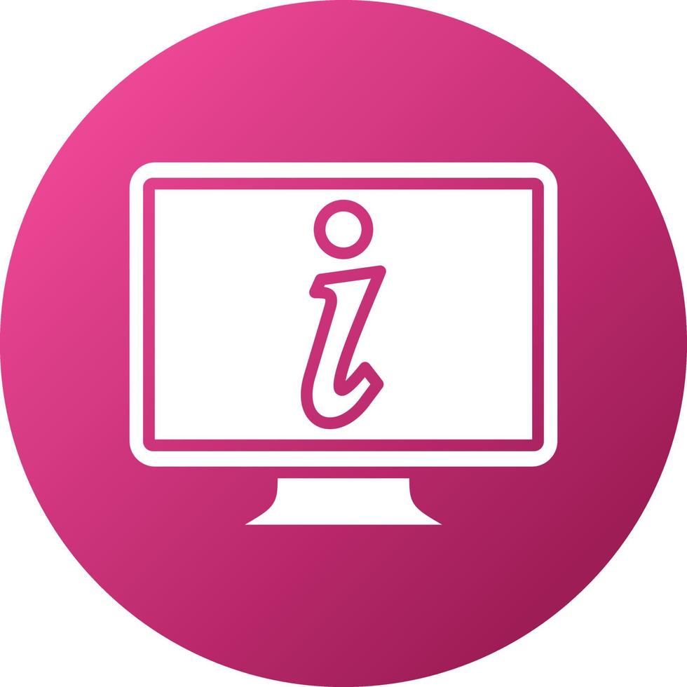 Online Info Icon Style vector