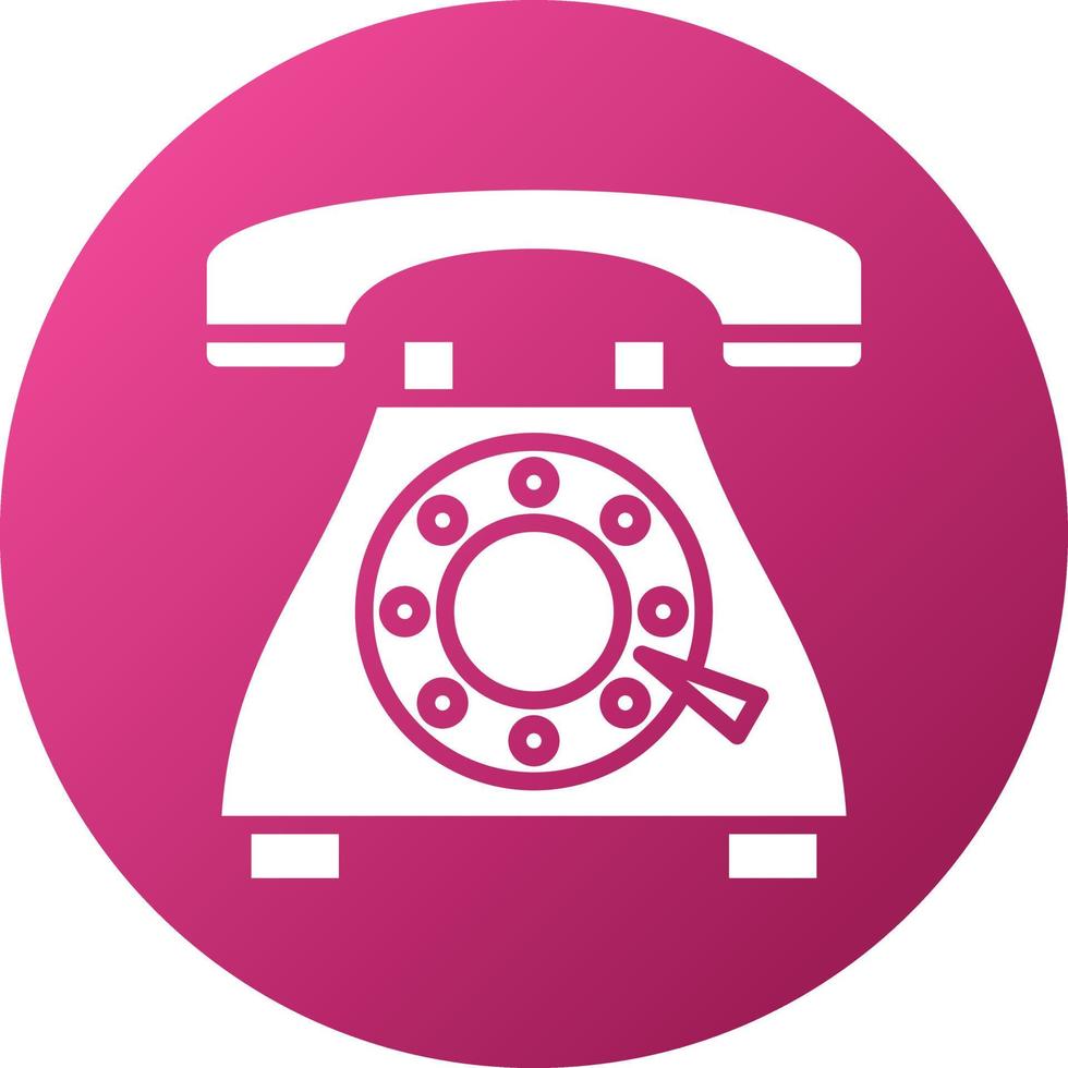Landline Icon Style vector