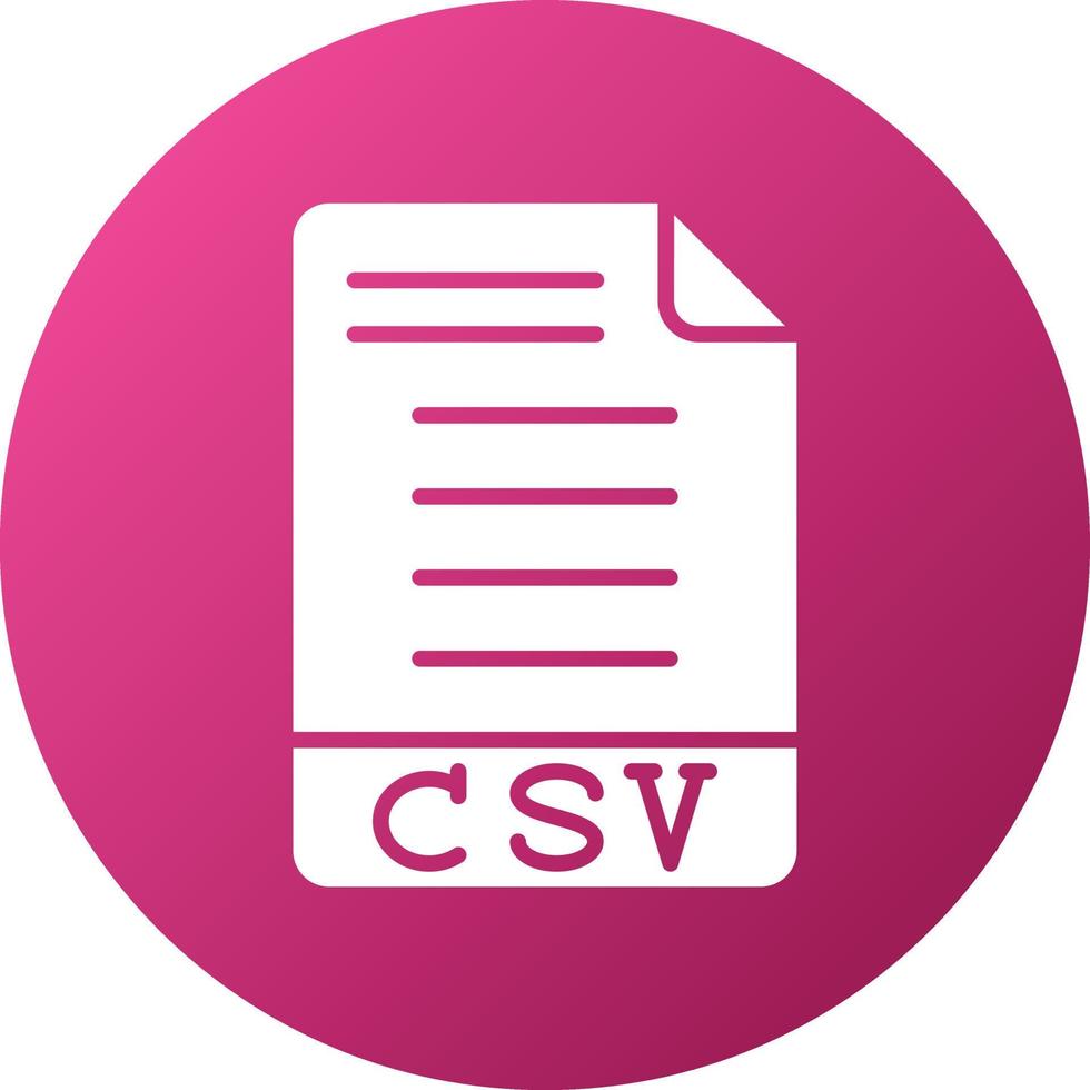 CSV Icon Style vector