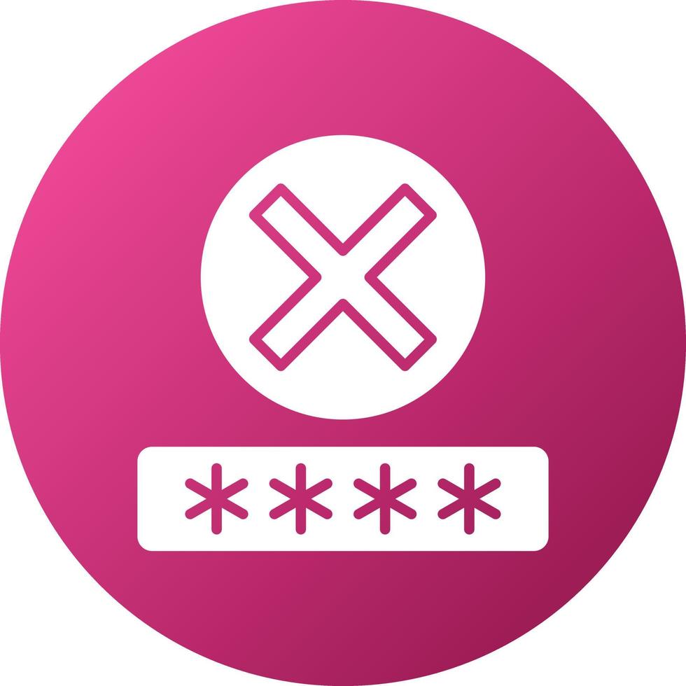 Denial Icon Style vector