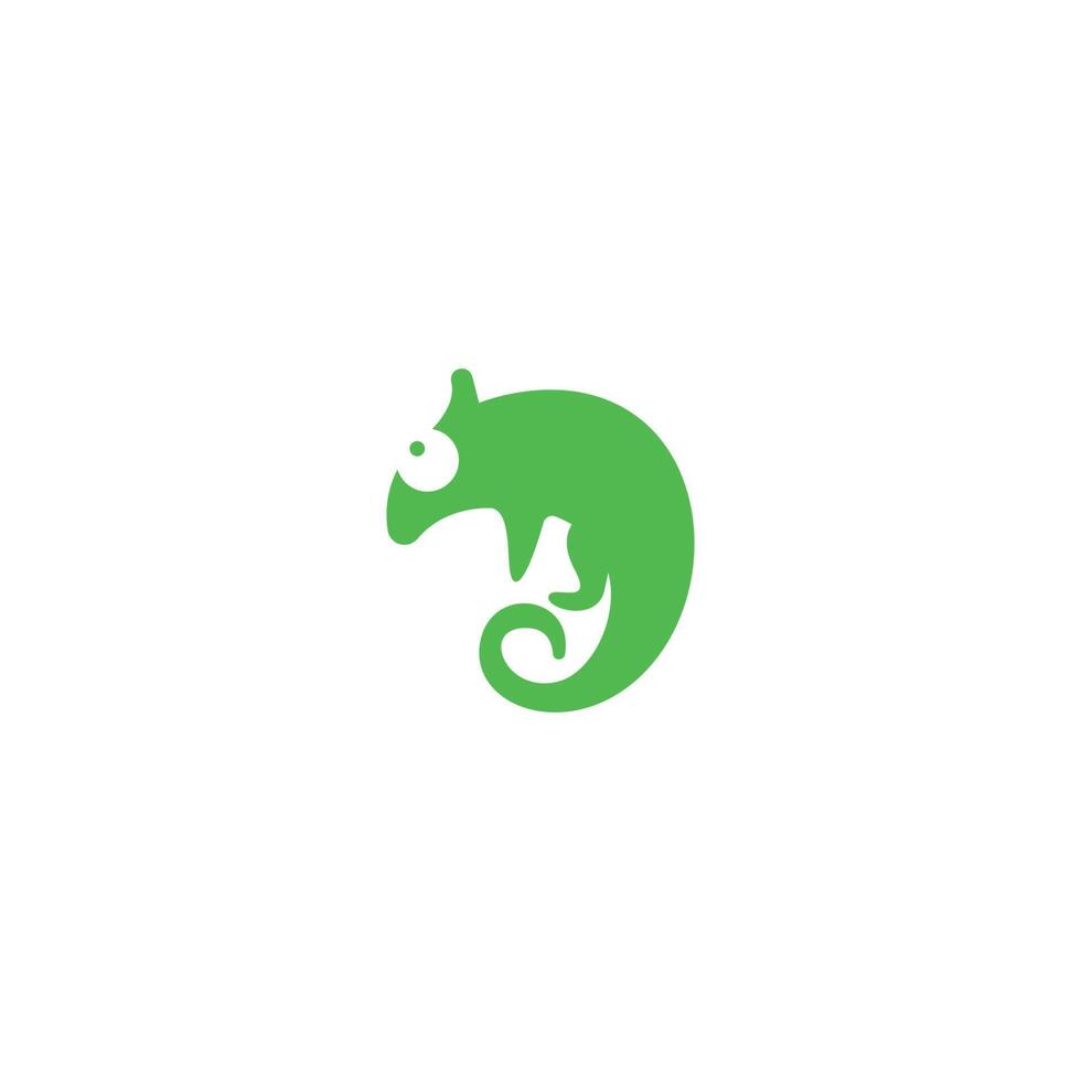 Chameleon logo icon design template illustration vector