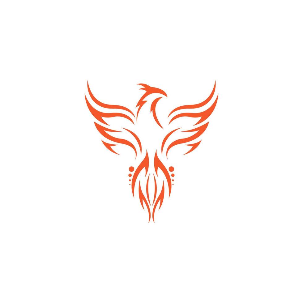 Phoenix logo icon design template vector