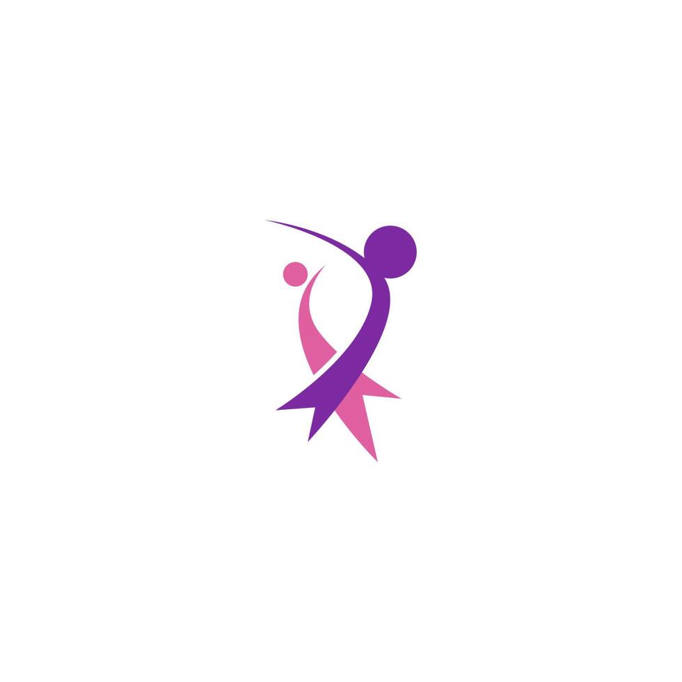 Breast cancer awareness,ribbon logo vector