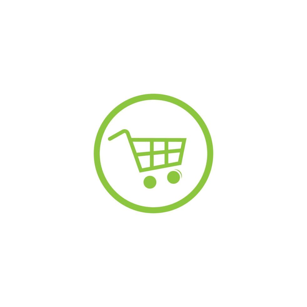 Shopping cart icon design template vector