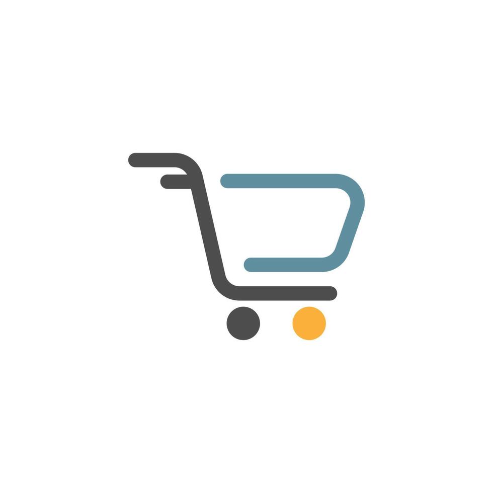 Shopping cart icon design template vector