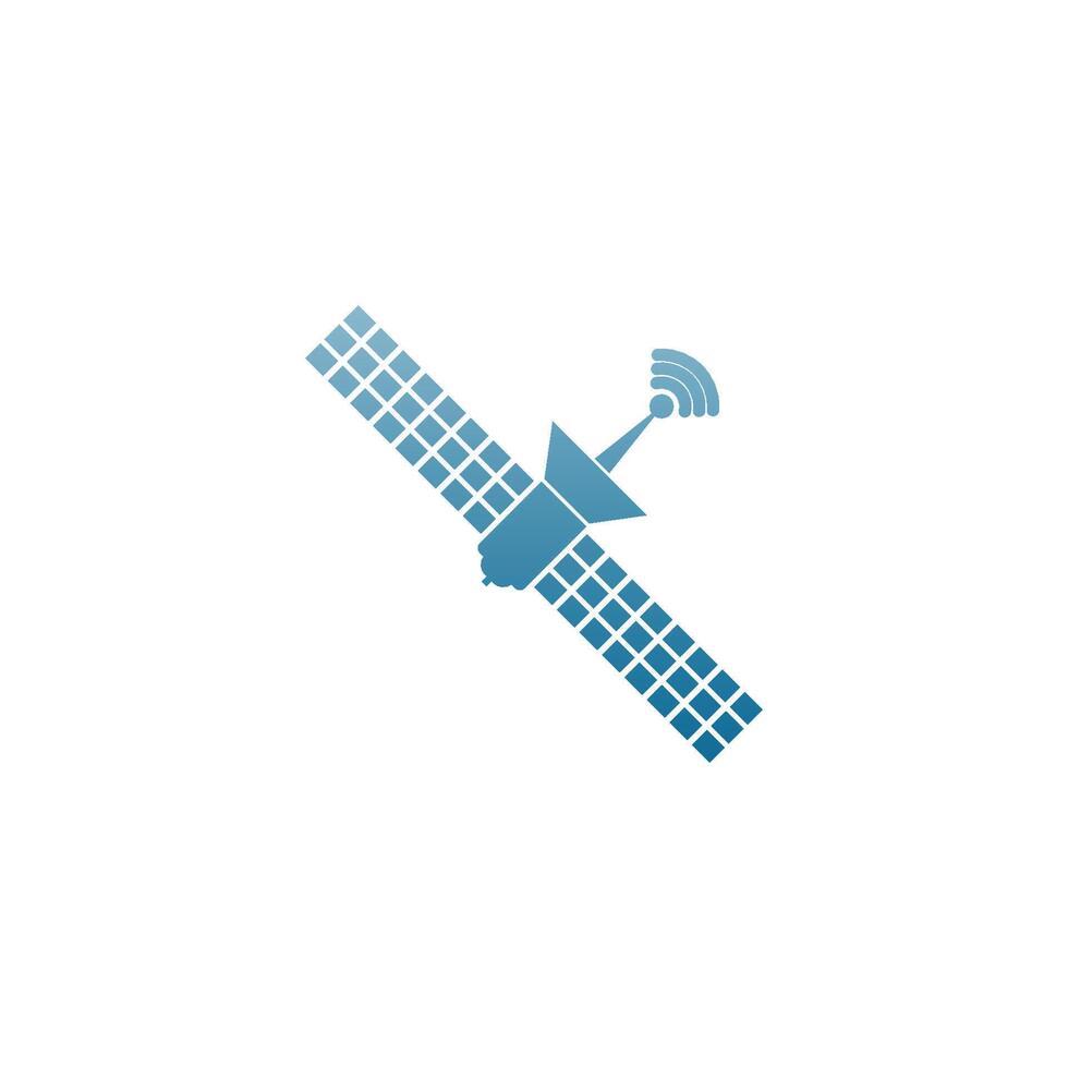 Satellite icon logo design template illustration vector