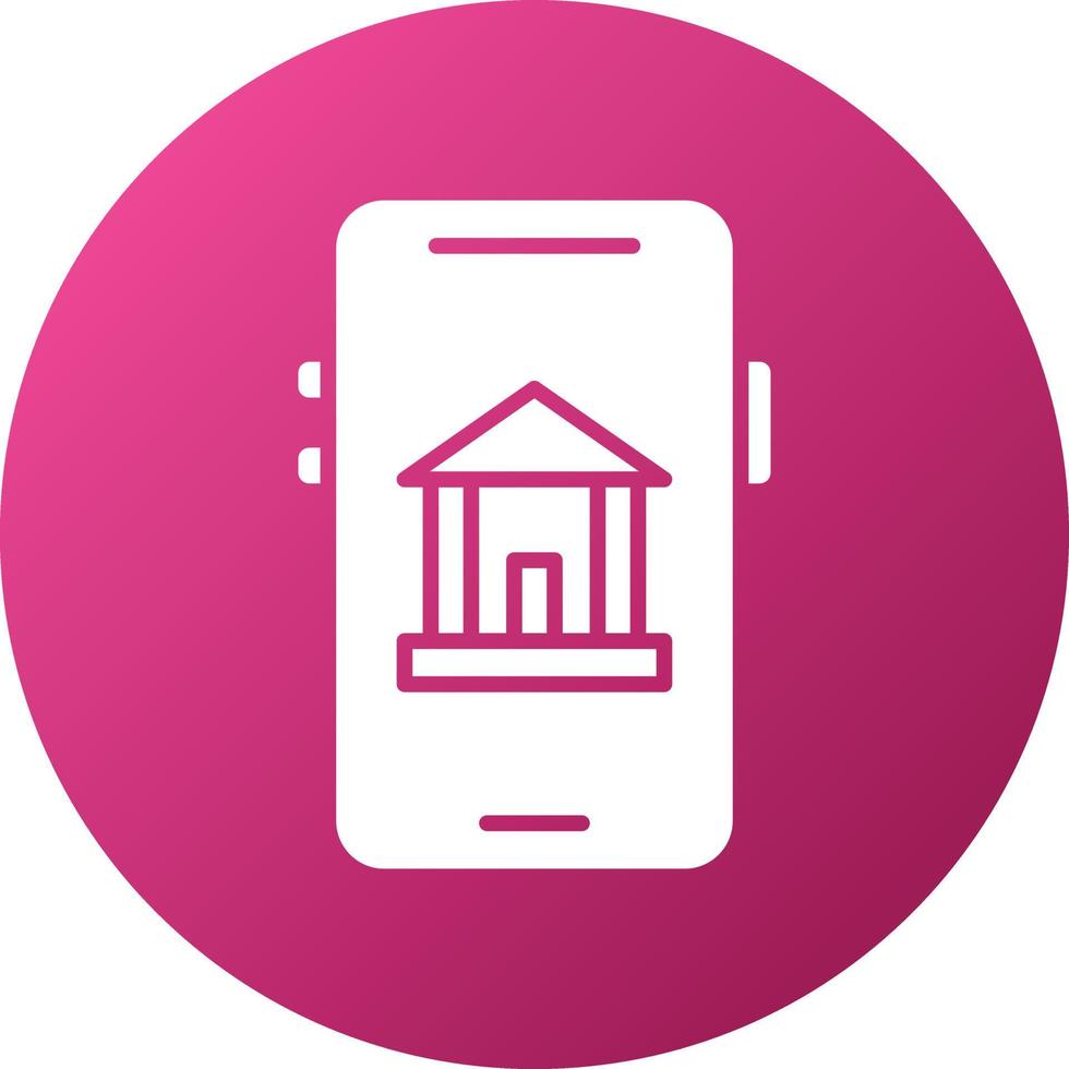 Mobile Banking Icon Style vector