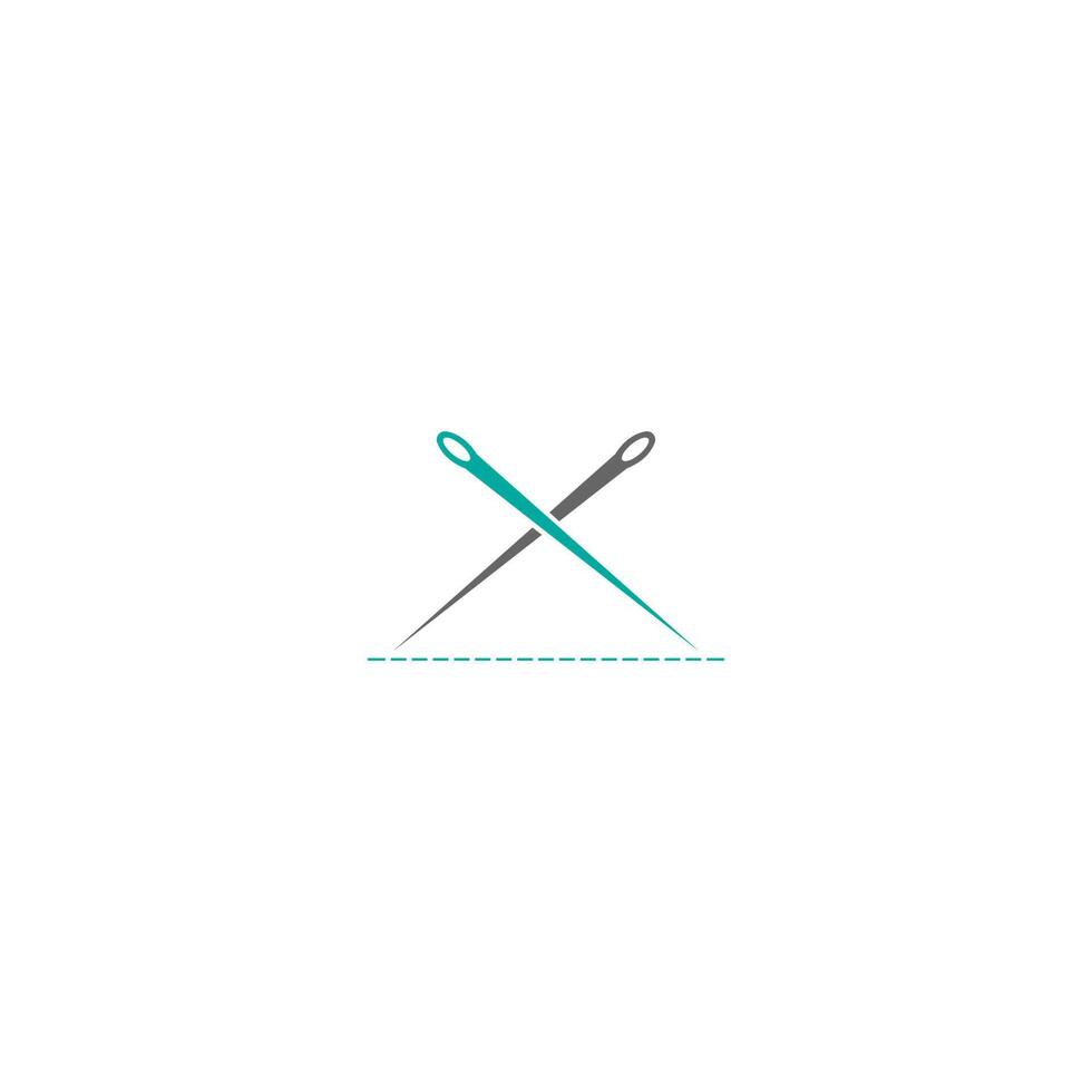 Needle icon logo illustration template vector