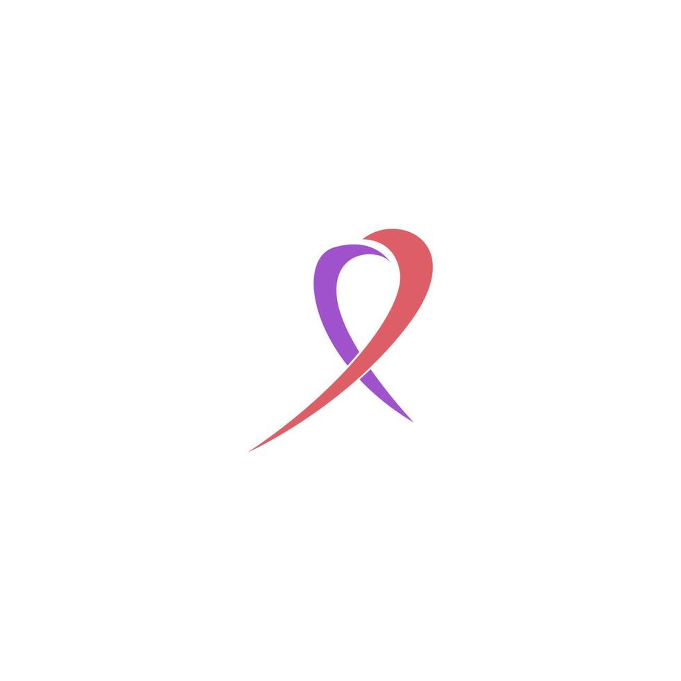 conciencia del cáncer de mama,vector de logotipo de cinta vector