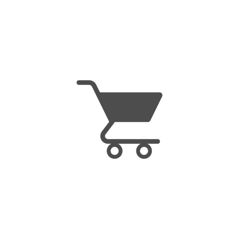 Shopping cart icon design template vector