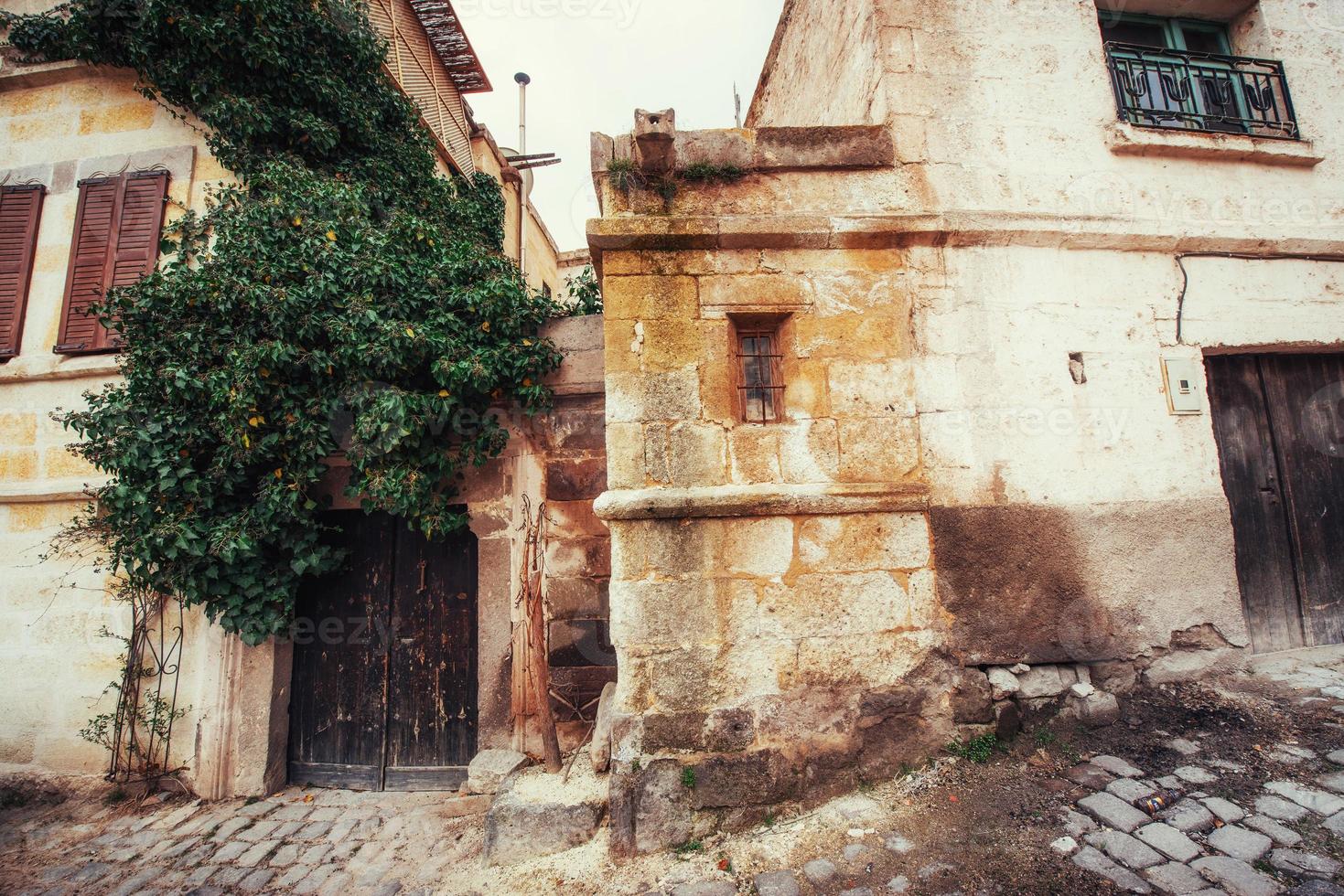 Old traditional Ottoman house in the background Turkey photo