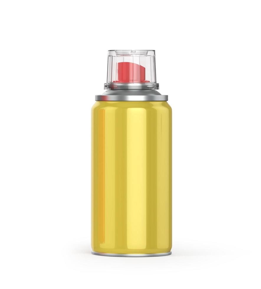 Bottle of car maintenance products on a white background. Oil, detergents and lubricants. 3d illustration photo