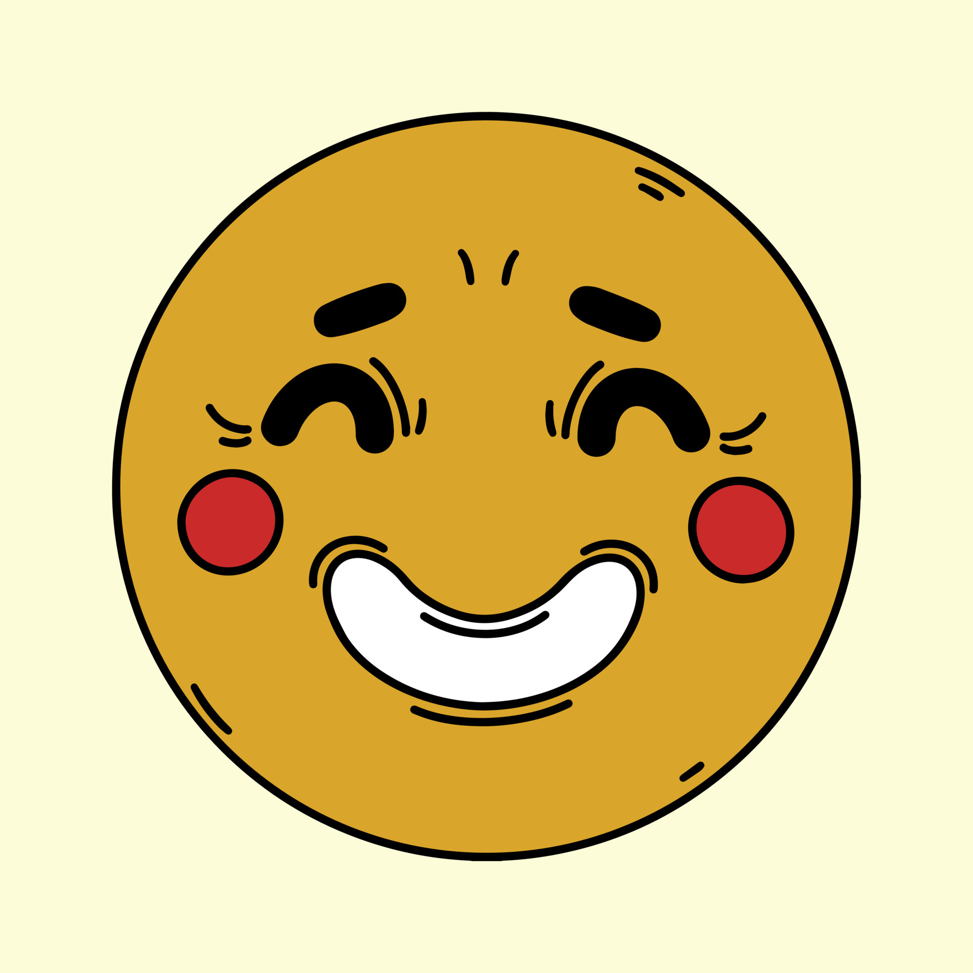 cute happy emoticon