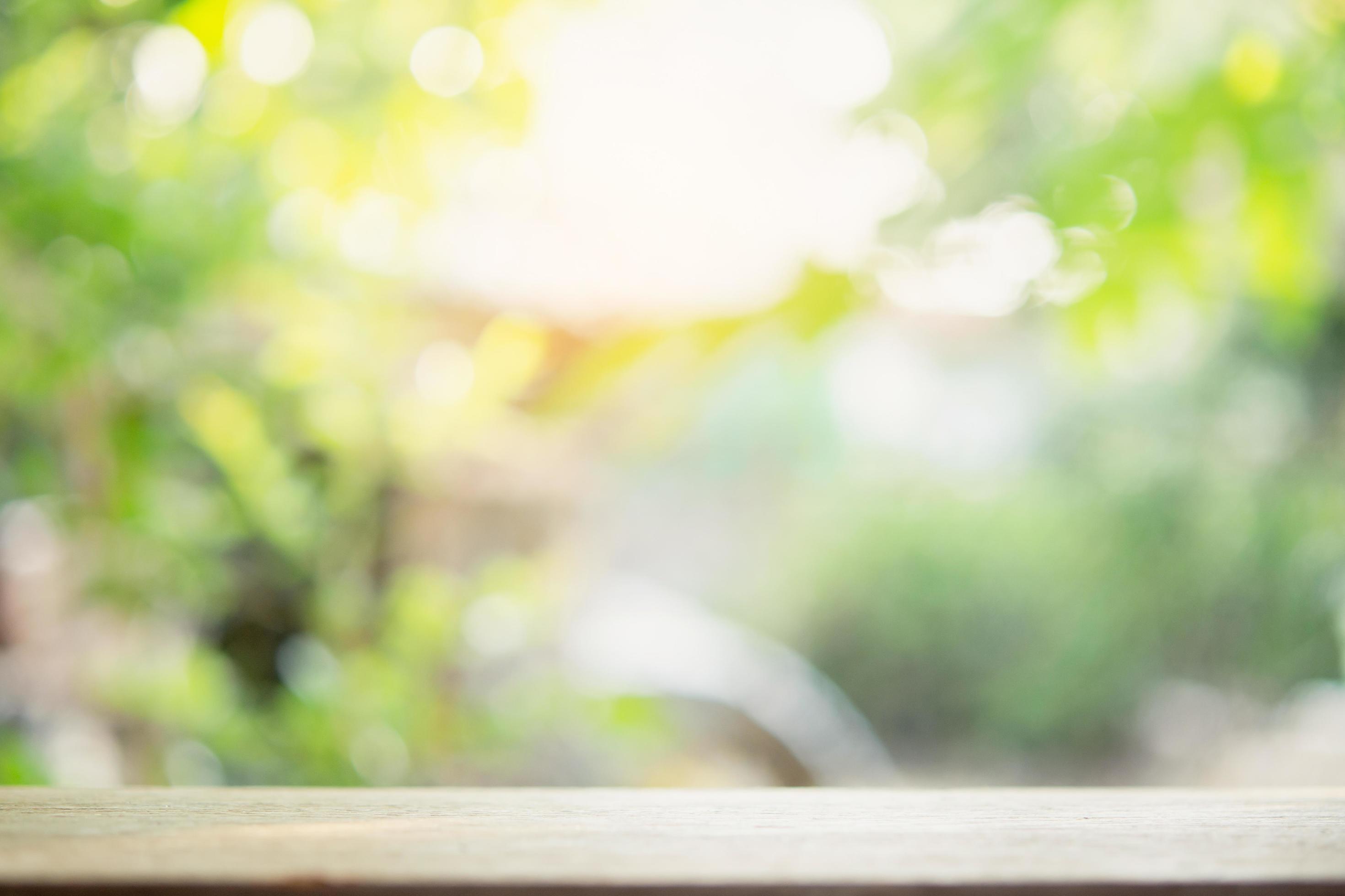 Empty wood table top and blur nature background with copy space for display  or montage your products 6538786 Stock Photo at Vecteezy