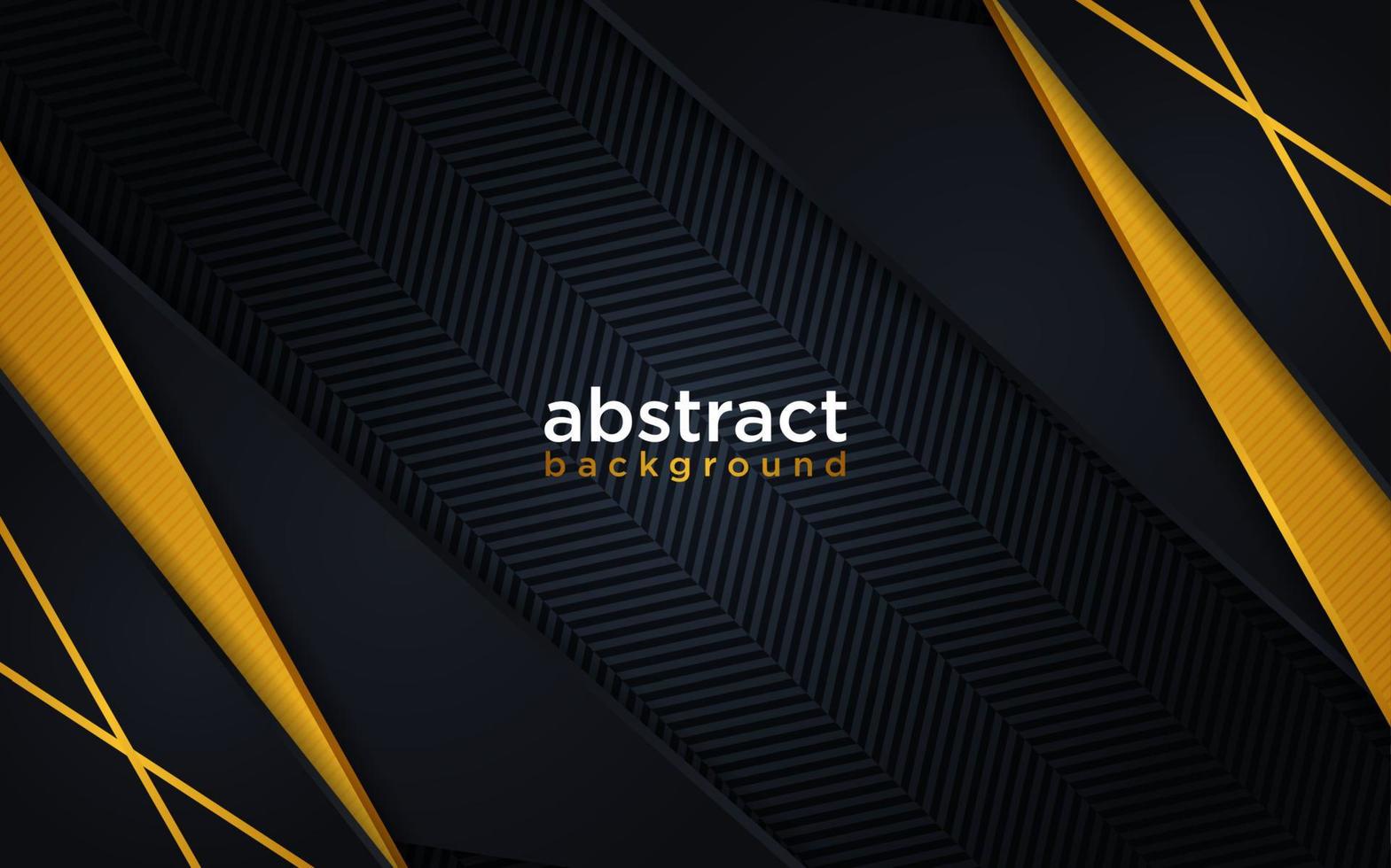 Abstract modern futuristic black background with line gold gradient vector