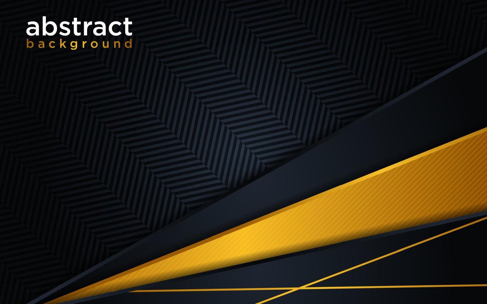 Abstract modern futuristic black background with line gold gradient vector