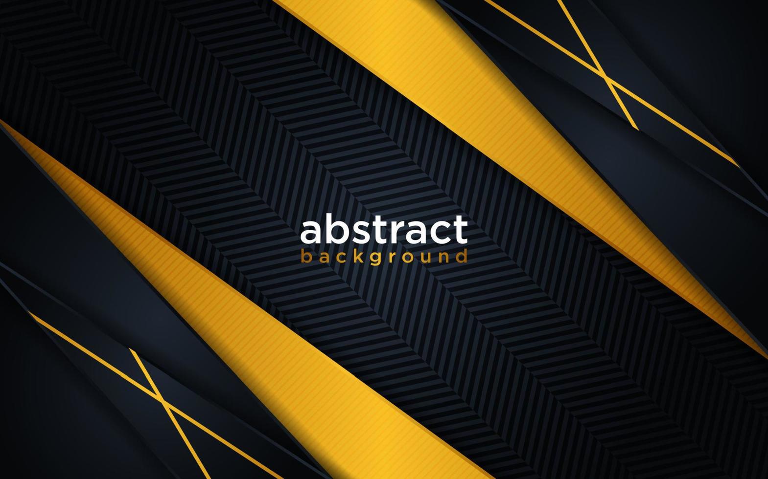 Abstract modern futuristic black background with line gold gradient vector