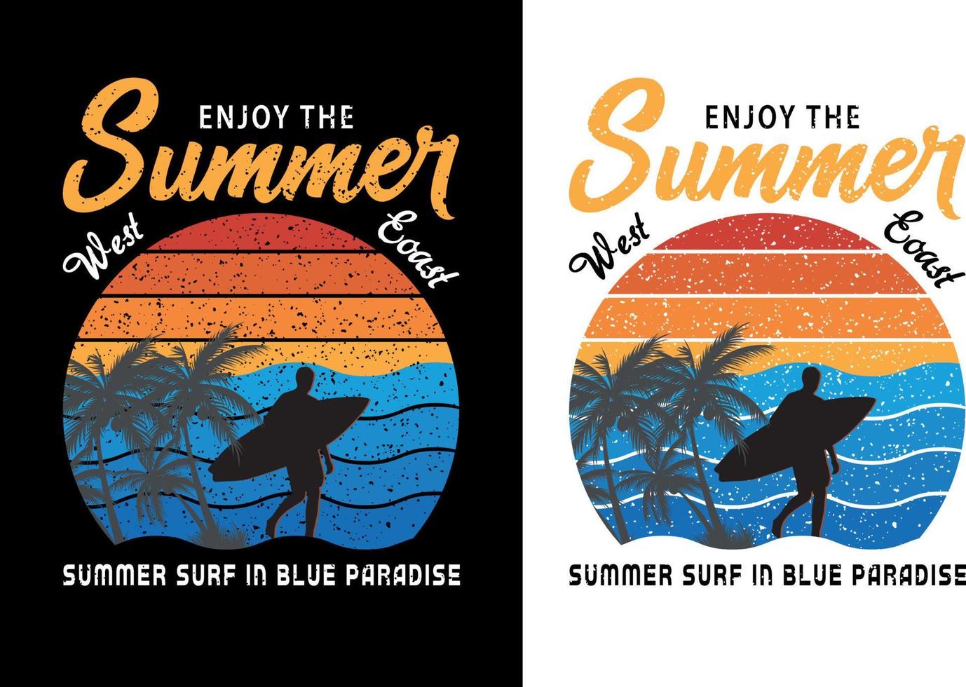 Summer Best T-Shirt Design vector