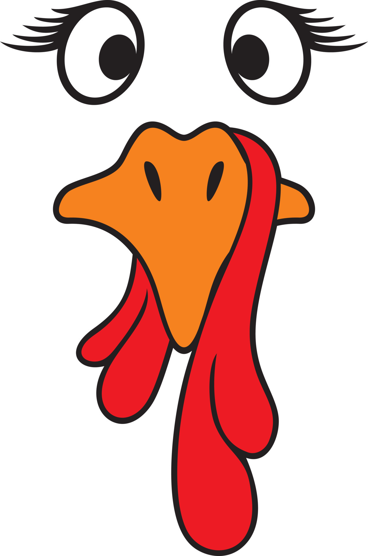 Turkey Face Clip Art