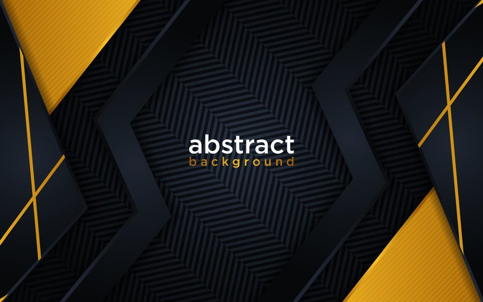 Abstract modern futuristic black background with line gold gradient vector