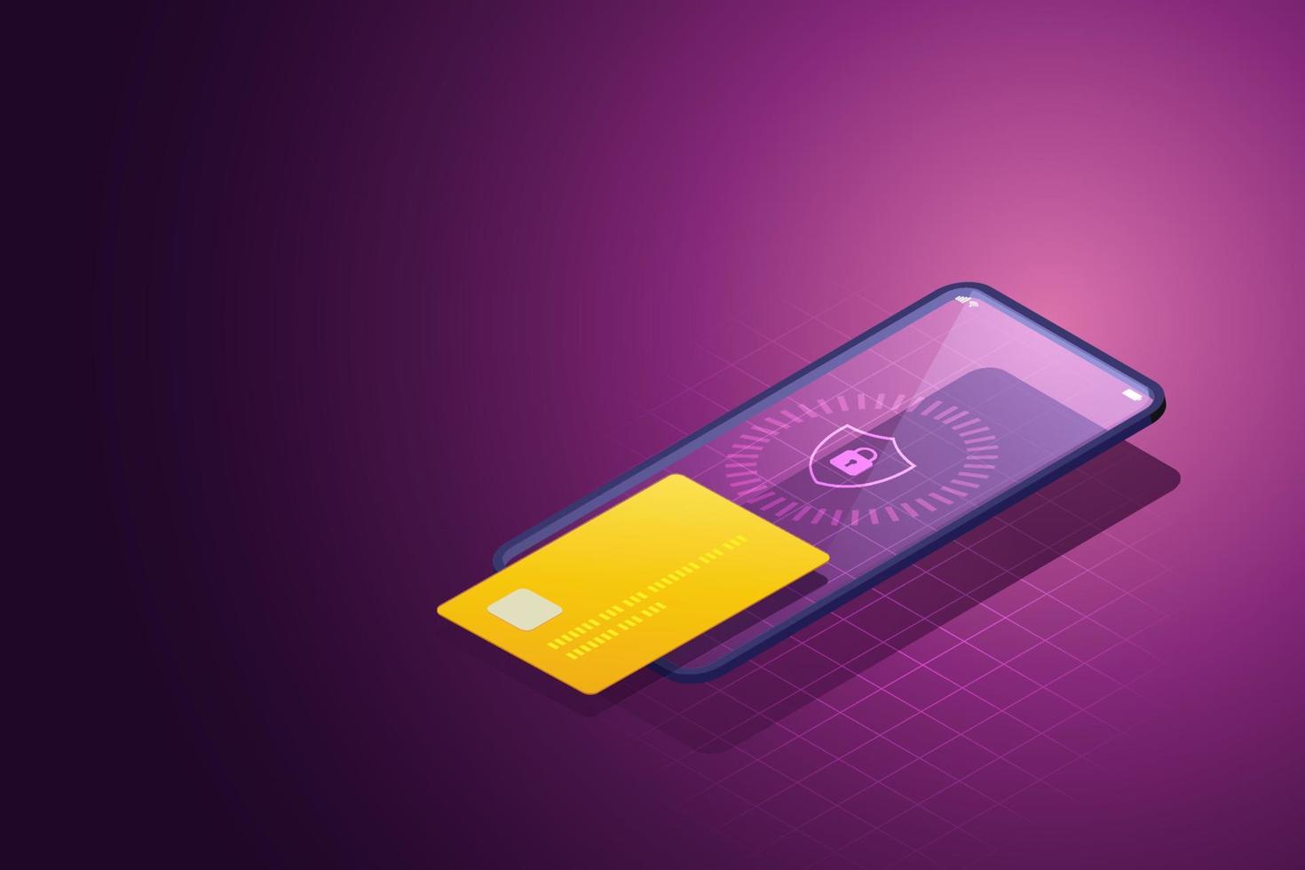 Protection of financial credit card information on smartphones. vector