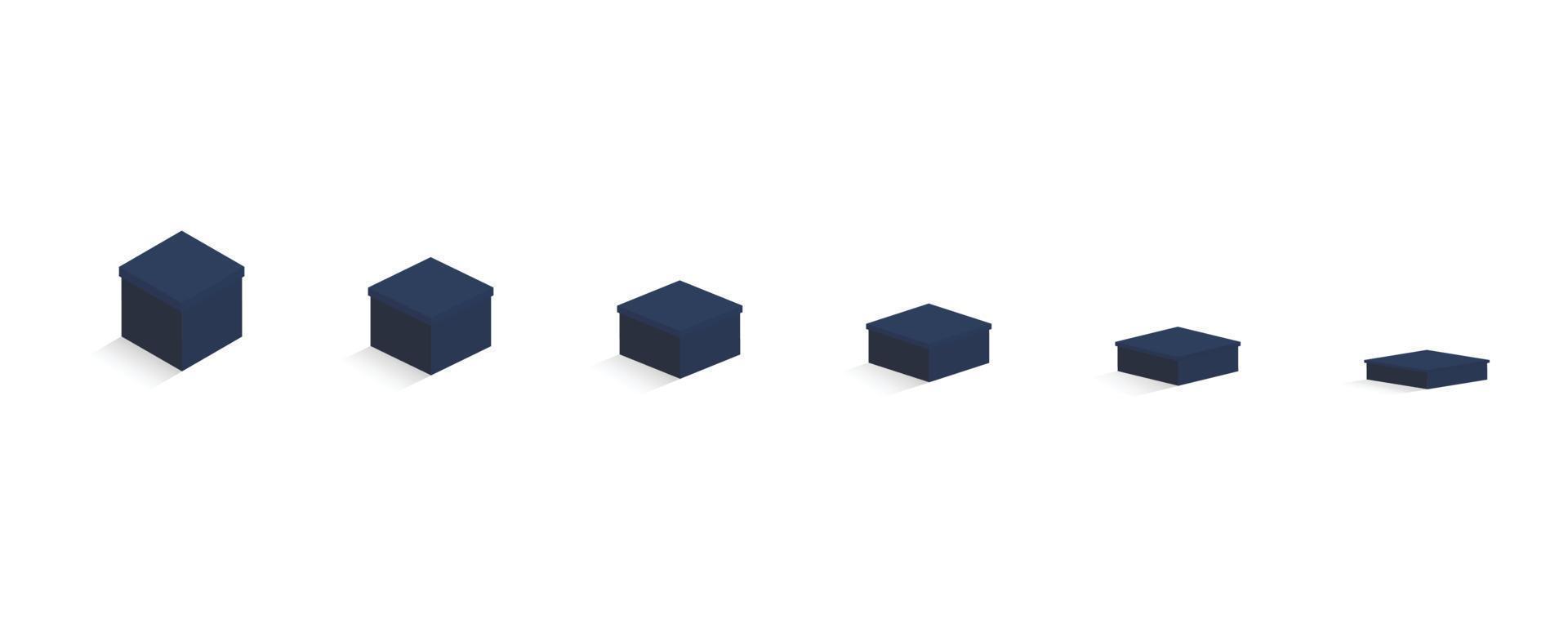 bluebox icon all size editable vector