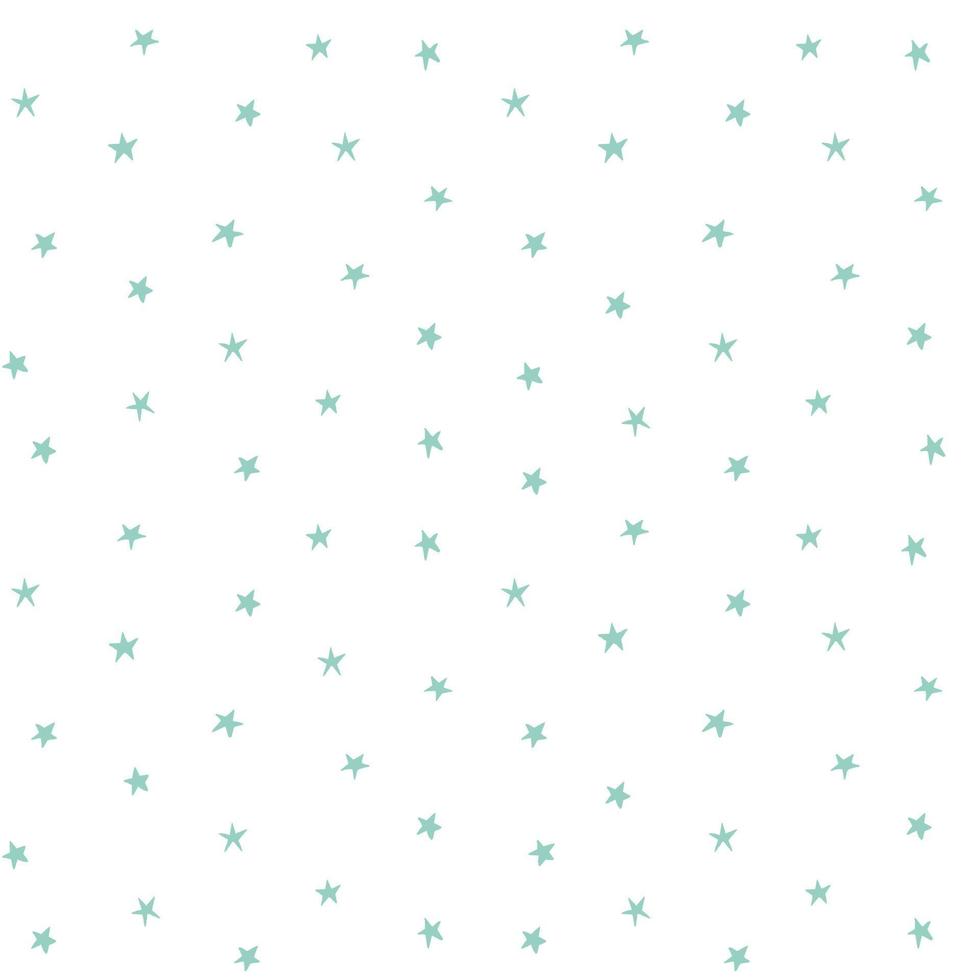 Cute star pattern. Hand drawn vector seamless abstract background.