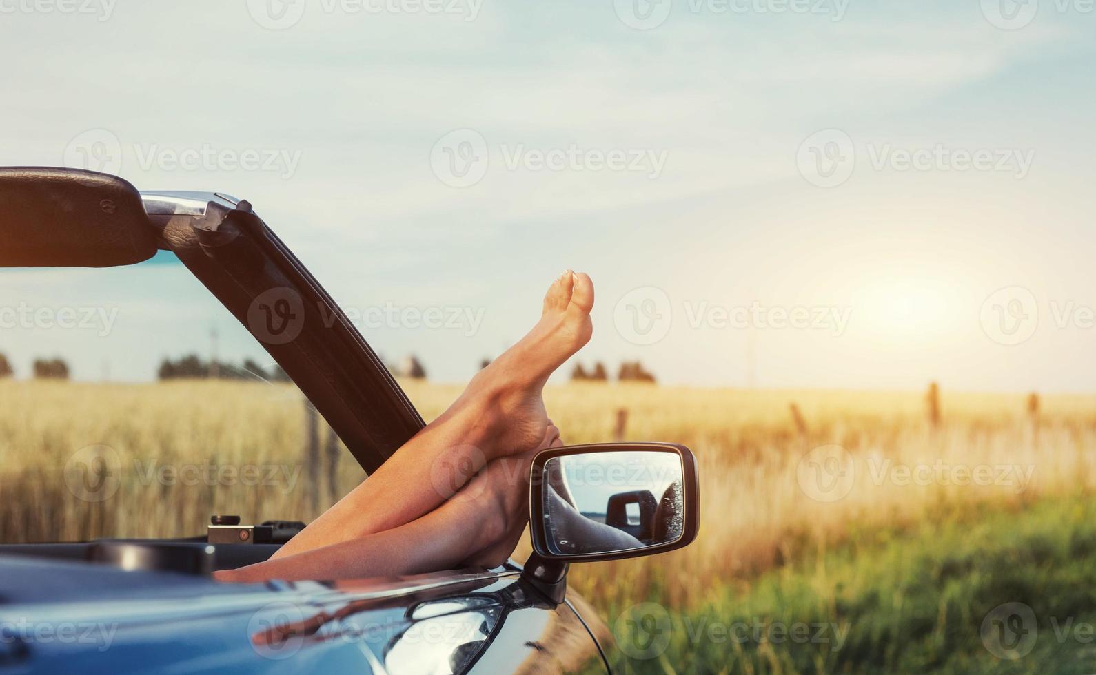young woman on vacation. Happy girl in a black photo