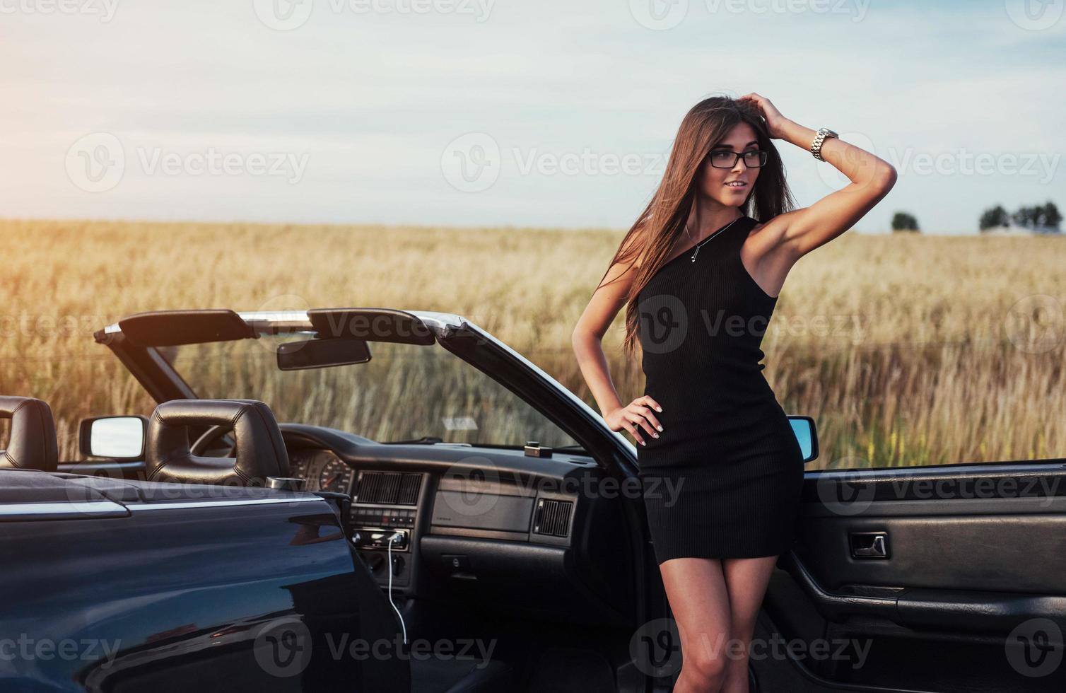 young woman in a photo shoot.